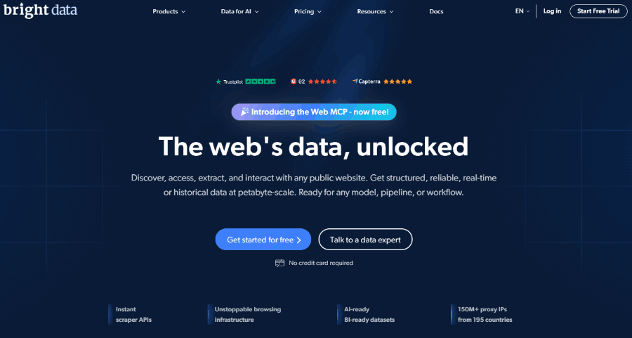 Bright Data Platform Dashboard