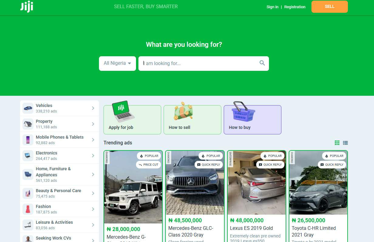Jiji 非洲在线分类市场平台